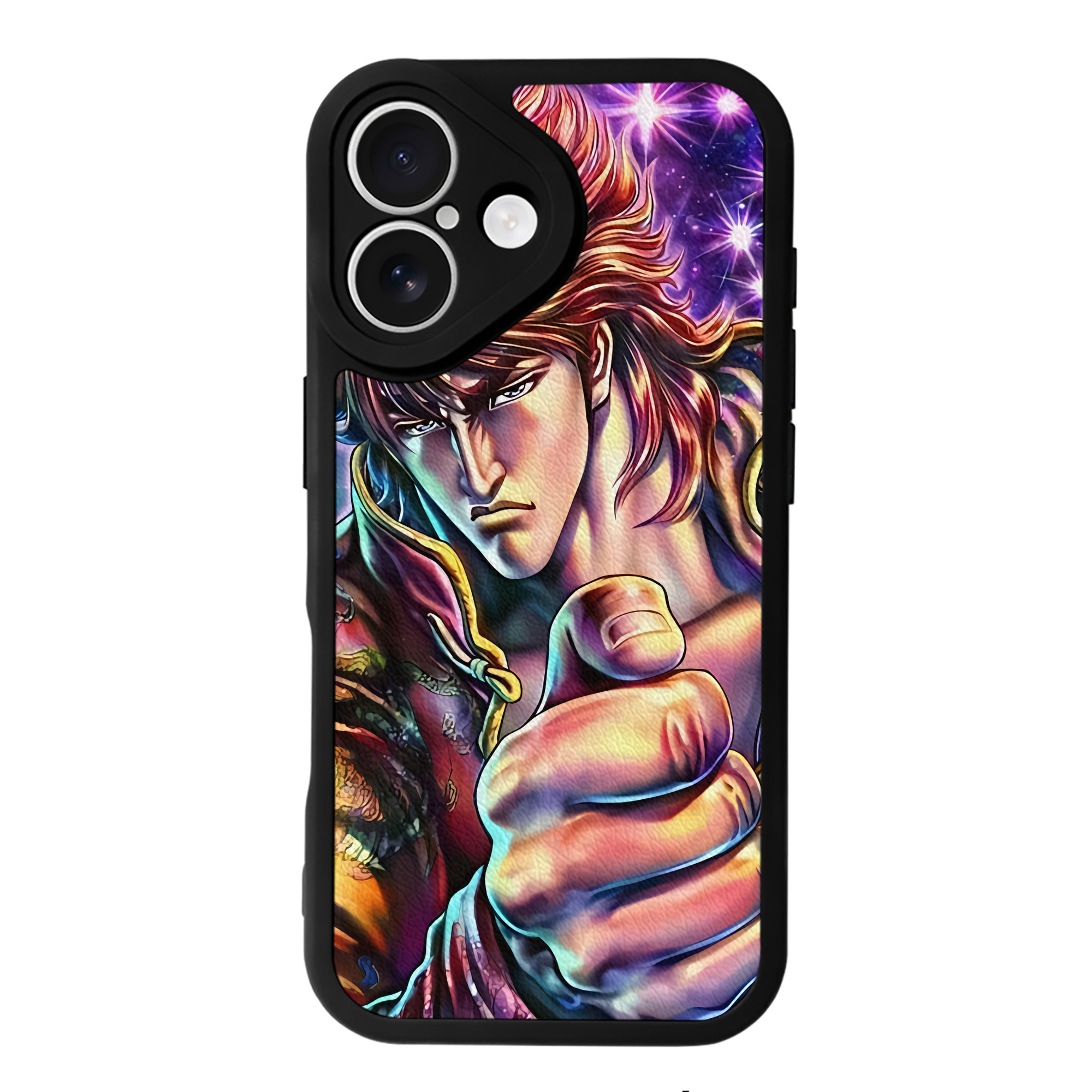 （画像用） 北斗の拳 Fist of the North Star 【iPhone 16シリーズ対応】シリコンスマホケース（レザー調） 材質：シリコン
